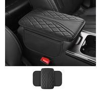 Reposabrazos de coche para Ferrari 296 | 12Cilindri | Amalfi | Daytona SP3 | F80 | Purosangue | Roma | SF90, espuma viscoelástica con organizador bolsillos protectores de reposabrazos, color negro
