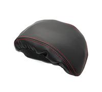 Reposabrazos De Control Central Cuero Microfibra Para Coche, Cubierta Protectora Embellecedora Solo LHD Para BMW X1 F48 2016 2017 2018 2019 SUV(Black with red)