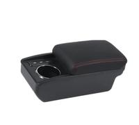 Reposabrazos De Doble Capa Para Skoda Para Octavia Para Yeti Para Mk2 2005-2012 Accesorio Interior Coche Caja(N1 red line No USB)