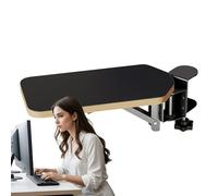 Reposabrazos de escritorio para ordenador | Extensión de madera para borde de mesa, reposamanos de escritorio plegable ajustable de 90 grados para Mecanografía, Estudio, Avión, Trabajo, Videojuegos y