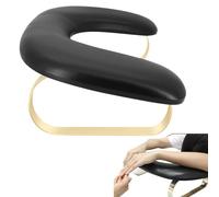 Reposabrazos de manicura de cuero de PU, cojín de reposabrazos de uñas en forma de U - Reposabrazos de manicura, reposabrazos Nail Tech - Reposabrazos de escritorio de uñas, almohada extraíble para ma