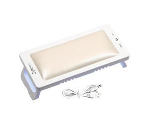 Reposabrazos de uñas con lámpara LED UV, geles, secador, manicura, manicura, cojines para diseños de almohadas de mano para almohada de mano