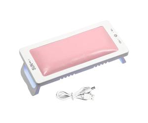 Reposabrazos de uñas con lámpara LED UV, geles, secador, manicura, manicura, cojines para diseños de almohadas de mano para almohada de mano