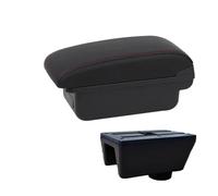 Reposabrazos Del Automóvil Para Seat Para Ibiza Mk4 6J 2008-2017 Reposabrazos Central Compartimento Interior Piezas De Automóvil Dedicadas Coche Apoyabrazos(C Red line No USB)