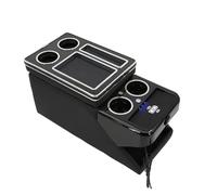 Reposabrazos Del Coche Para Kia Para Sorento Para MQ4 2021+ Business Car Mobile Row Front Railing Box Set General Armrest Central Store Apoyabrazos(D black Wireless)