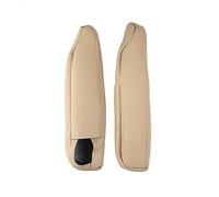 reposabrazos del coche Para Land Para Rover Para Discovery 3 4 2004-2016 Cuero de microfibra con espuma para la cubierta del reposabrazos del asiento(Beige)