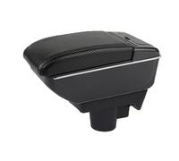 Reposabrazos Del Coche Para Opel Para Astra H Compartimento De Almacenamiento Con Reposabrazos Central Y Soporte Para Codos Para Conductor Pasajero Apoyabrazos(D-No USB-Black line)