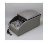 Reposabrazos Del Coche Para Peugeot 307 301 308 5008 4008 508 408 Adecuado Para 3 Asientos Traseros Pasamanos Caja Carga De Teléfono Móvil USB Apoyabrazos(Grey)