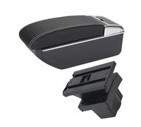 Reposabrazos Del Coche Para Skoda Para Octavia Para Yeti Mk2 A5 Reposabrazos Caja De Almacenamiento Accesorios Piezas Interiores Apoyabrazos(D Black white No USB)
