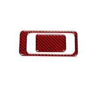 Reposabrazos Interior De Fibra Carbono Para VW Para Golf 7 Para Mk7 Para GTI Pegatinas Decorativas Molduras Coche Accesorios Interiores Marco Botón Panel Elevalunas( Red)