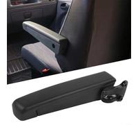 Reposabrazos izquierdo ajustable para asiento de coche con espuma de poliuretano que absorbe los golpes y soporte ergonómico, repuesto negro para coches, camiones y caravanas, ideal para viajes largos