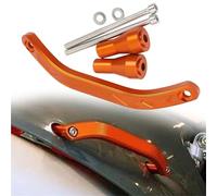 Reposabrazos Motocicleta para Gas EC300 2021 2022 2023 Barra De Agarre para Asiento Trasero Motocicleta Pasamanos para Pasajero Accesorios para Riel(Orange)