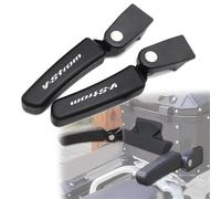 Reposabrazos Motocicleta para Suzuki V-Strom DL 1000 DL1000 Apoyabrazos para Asiento Trasero Pasajero Motocicleta, 2 Piezas, Caja Trasera para, Kit De para(White)