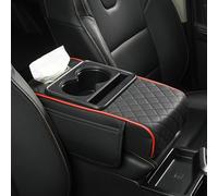 Reposabrazos Multifuncional para Auto para Toyota Corolla Limousine/Corolla Trek 2019-2023, con Portavasos, Soporte para Teléfono y Bolsillo Lateral,B Black Red
