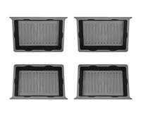 Reposabrazos Organizadores Organizador de cajón para almacenamiento debajo del asiento, caja inferior de TPE, compatible con Tesla Model Y (2020-2023)(Model Y 4PCS)