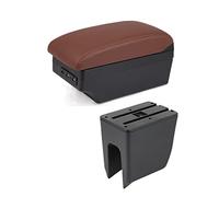 Reposabrazos Para Coche Caja Almacenamiento Central Retroadaptación Interna Carga USB Accesorios Para Coche Para Renault K-ZE Para Dacia Para Primavera Caja Reposabrazos Coche(C3 7 USB)