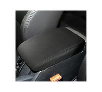 Reposabrazos Para Coche, Consola Central Tapa Del Reposabrazos Accesorios Interiores Funda De Piel Para VW Para Golf 6 MK6 2009-2012(Black)