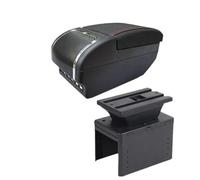 Reposabrazos Para Coche Hyundai I20 2021 2022 2023 Caja Almacenamiento Interior Adaptación Dedicada Accesorios Para Coche Caja De Reposabrazos(E Black red 9 USB)