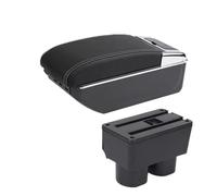 Reposabrazos para Coche para Avanza para Rush Caja De Almacenamiento Interior Accesorios De Actualización Dedicados Consola Central Reposabrazos(D White Line 7USB)