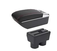 Reposabrazos para Coche para Avanza para Rush Caja De Almacenamiento Interior Accesorios De Actualización Dedicados Consola Central Reposabrazos(D Red Line 7USB)