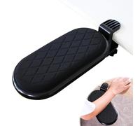 Reposabrazos para Escritorio, Reposabrazos de Muñeca Ajustable, 180° Rotación Reposamuñecas para Ordenador, Soporte Giratorio para Reposamuñecas, Extensor de Escritorio para Oficina, Negro