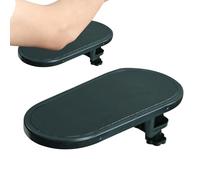 Reposabrazos para escritorio - Soporte de muñeca con sujeción ajustable, soporte ergonómico de extensión de mano, almohadilla de soporte para codo giratoria, accesorio de estación de trabajo para