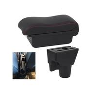 Reposabrazos Para Kia Para Picanto 3X-Line Reposabrazos De Coche Caja De Almacenamiento Piezas Interiores Accesorios Para Coche(B1 red line 3USB)