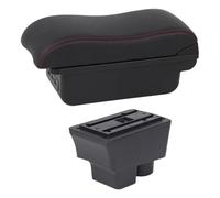 Reposabrazos Para Skoda Para Fabia 2 2008 2009 2010 2011 2012 2013 2014 Caja reposabrazos coche(Línea Roja C2)