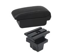 Reposabrazos Para Skoda Para Octavia Para Yeti Mk2 2005-2012 Caja De Almacenamiento Del Reposabrazos Adaptación Dedicada Apoyabrazos Del Coche(B Black white 3USB)