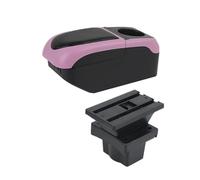 Reposabrazos Para Skoda Para Octavia Para Yeti Mk2 Caja Almacenamiento Interior Coche 05-12 Accesorios Interior Del Coche, Caja De Apoyabrazos(S1 black-pink 6USB)