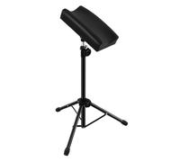 Reposabrazos para tatuaje, altura ajustable, con almohadilla giratoria de piel sintética de 360°, soporta 150 kg, trípode para estudio de tatuaje, 70 - 100 cm, diseño en forma de U, color negro