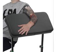 Reposabrazos para tatuajes, altura 69 - 102 cm, soporte para brazo en varios ángulos, cojín suave de poliuretano 70 x 40 cm, soporte para reposabrazos antideslizante, soporte para piernas de tatuaje,