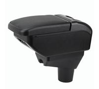 Reposabrazos para Toyota Aygo X 2021-2024 Mk1 Consola Central Caja De Almacenamiento Doble Capa Cuero Negro Soporte para Brazo De Coche