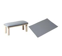 Ｚｉａｌｏｆｉ Reposabrazos para Uñas Cojín Reposamanos de Manicura Cojín de Madera para Manos Manicurista Hogar Práctico Elegante Suave Reposabrazos Profesional Par, Gris