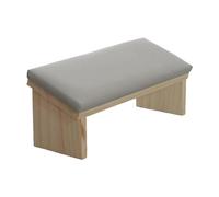 Reposabrazos para uñas, diseño biselado, almohadillas de madera de piel sintética, reposabrazos resistente para pulir uñas, cómodos accesorios de arte de uñas para una mejor experiencia del cliente