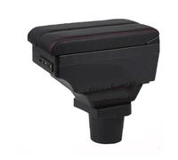 Reposabrazos para Yaris para Vitz con Interfaz USB para Carga Teléfono Portavasos Reposabrazos Consola Central Y Almacenamiento Consola Central Apoyabrazos(B-Gray)