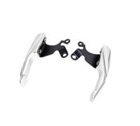 Reposabrazos Pasajero de Motocicleta Compatible con CBF190 CB190R Reposabrazos Trasero de aleación de Aluminio Duradero Mango de Soporte de Pasajero Resistente Barra de Agarre de Mano(Silvery)