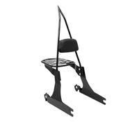 Reposabrazos Pasajero de Motocicleta Compatible con Harley Dyna Fat Bob FXDF 2006-2018, Respaldo Desmontable para Motocicleta, Kit de Equipaje Sissy Bar Barra de Agarre Trasera del Pasajero