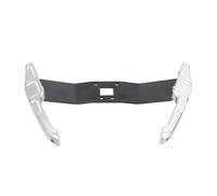 Reposabrazos Pasajero de Motocicleta Compatible con Kawasaki Ninja 400 Z400 Accesorios universales para Motocicleta reposabrazos Trasero Barra de Agarre de Mano(Two-Tone Silver)
