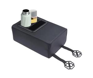 Reposabrazos trasero de coche - organizador de almacenamiento interior, caja de apoyabrazos de segunda fila, consola de banco | Reposabrazos central trasero con portavasos para SUV, camión, sedán