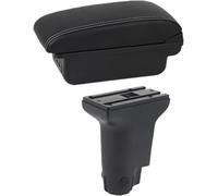 reposabrazos universal para coche Reposabrazos para Fiat 500, reacondicionamiento exclusivo, aumenta el espacio de almacenamiento central interior(B white line 3)