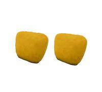 Reposacabezas asiento Compatible con Rolls Royce Compatible Spectre RR51 Almohada cuello de gamuza accesorios coche(Yellow-2PCS)