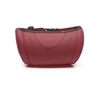 Reposacabezas Coche Almohada cervical para coche de cuero transpirable, compatible con Kuga MK2 MK3, Mustang y Focus, Fiesta F150 MK7 Ecosport Fusion.(Red)