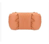 Reposacabezas Coche Cojin Leather Car Headrest And Lumbar Support Pillow Set Breathable Perforated Design Fits All Models(Brown)