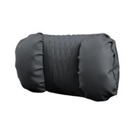 Reposacabezas Coche Cojin Leather Car Headrest And Lumbar Support Pillow Set Breathable Perforated Design Fits All Models(Black)