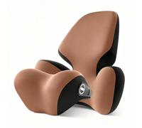 Reposacabezas Coche Cojin para Abarth 595 695 124 Spider Punto 500 500C 595C Monster,Brown