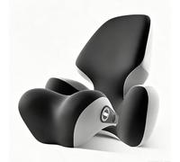 Reposacabezas Coche Cojin para Alfa Romeo Brera Spider GT GTV,Black-Grey