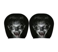 Reposacabezas Coche Elásticas Divertidas Y Espeluznantes Para Almohada | 2 Piezas Protector Apoyacabezas Coche Halloween Para Coche Familiar SUV Camión Tractor Remolque MPV
