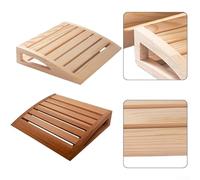Reposacabezas contorneado de madera construido para una integración perfecta en la mayoría de bancos de sauna y diseños sin modificaciones (B)