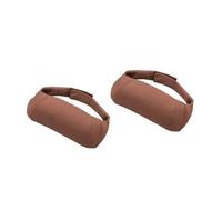 Reposacabezas De Gamuza Para Coche, Almohada Cervical De Algodón Con Memoria, Compatible Con Volvo XC60, XC90, S60, S90, V60, V90, XC40 Y C40. cojín soporte lumbar para cuello y espalda(Brown-2pcs)